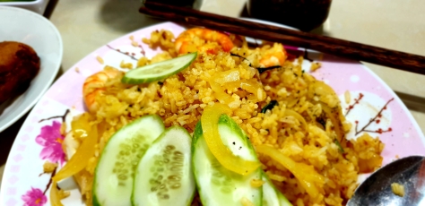 street food vietnam, seafood rice