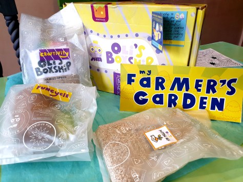 oli's boxship materials, creative play project